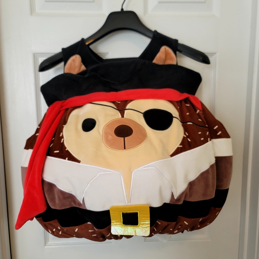 Squishmallows Hans the Pirate Hedgehog Costume - Red, Black, Brown